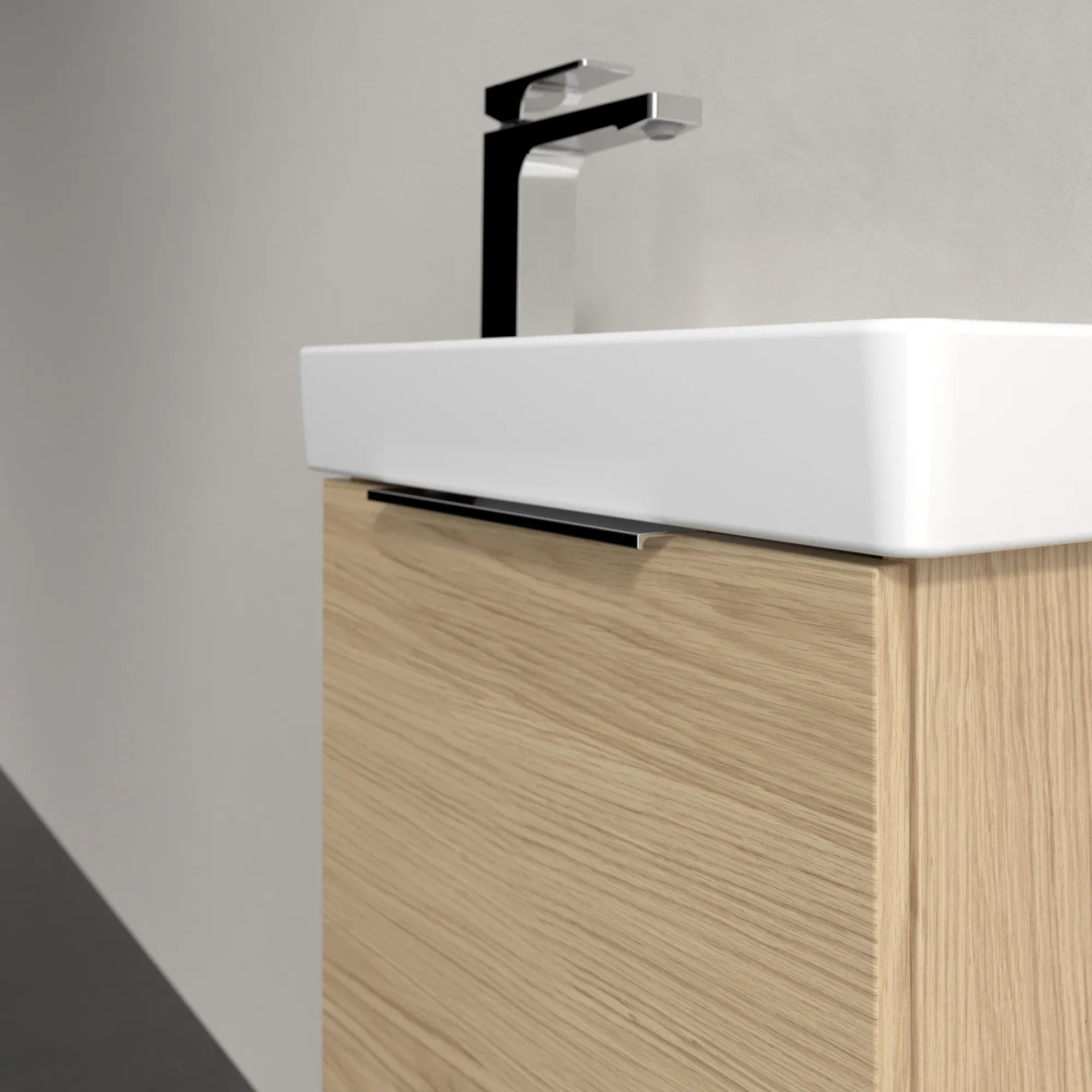 Villeroy & Boch Waschbeckenunterschrank Architectura Nordic Oak, 430x520x255 mm, 1 Tür, SoftClosing, Wandmontage Villeroy & Boch Waschbeckenunterschrank Architectura Nordic Oak, 430x520x255 mm, 1 Tür, SoftClosing, Wandmontage