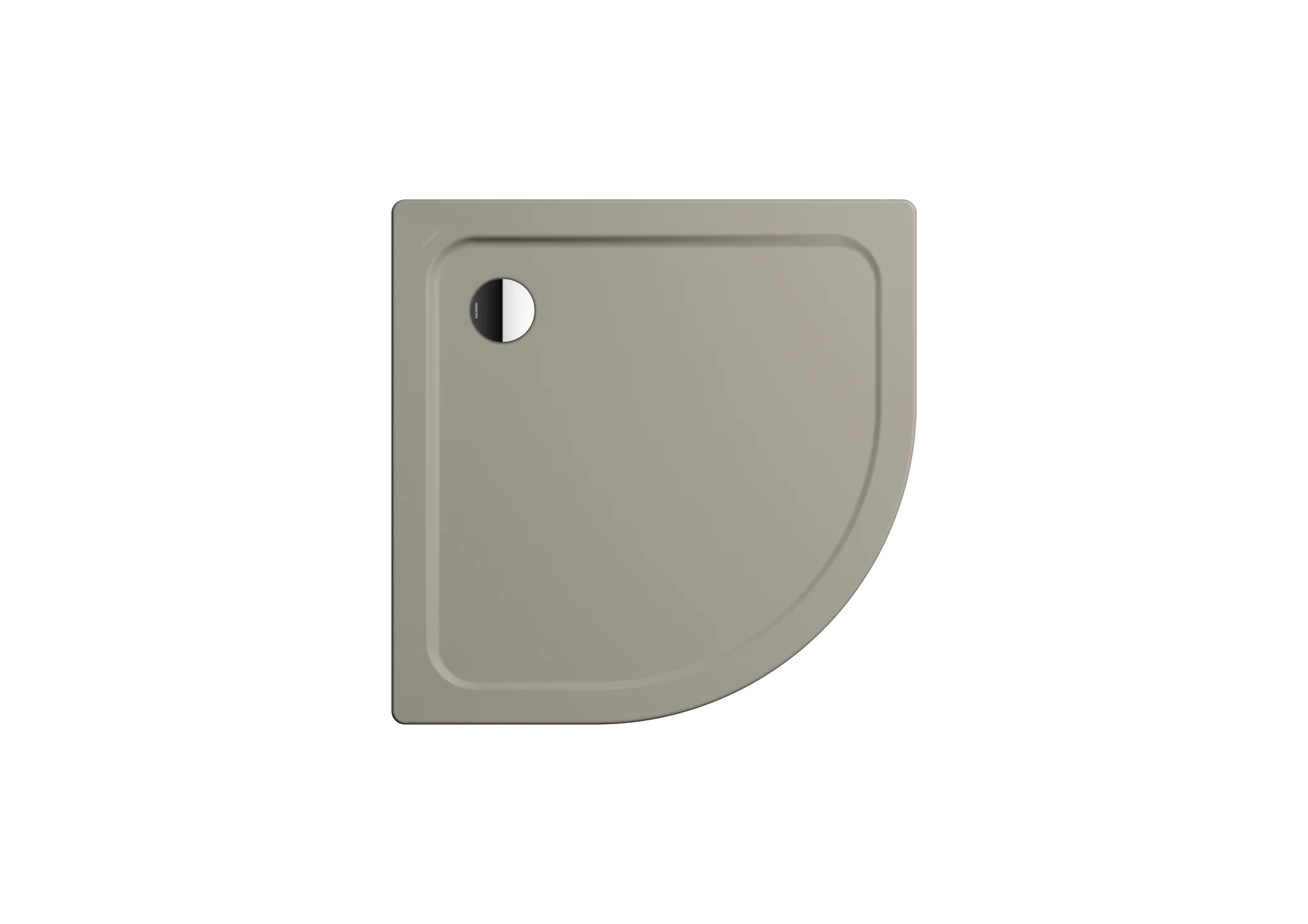Kaldewei ARRONDO Duschfläche, Viertelkreis, 1000x1000 mm, warm grey 50, Perl-Effekt
