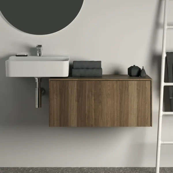 Ideal Standard Waschtischunterschrank „Conca“ 80,2 × 37 × 50,5 cm Walnuss dunkel Furnier Ideal Standard Waschtischunterschrank „Conca“ 80,2 × 37 × 50,5 cm Walnuss dunkel Furnier