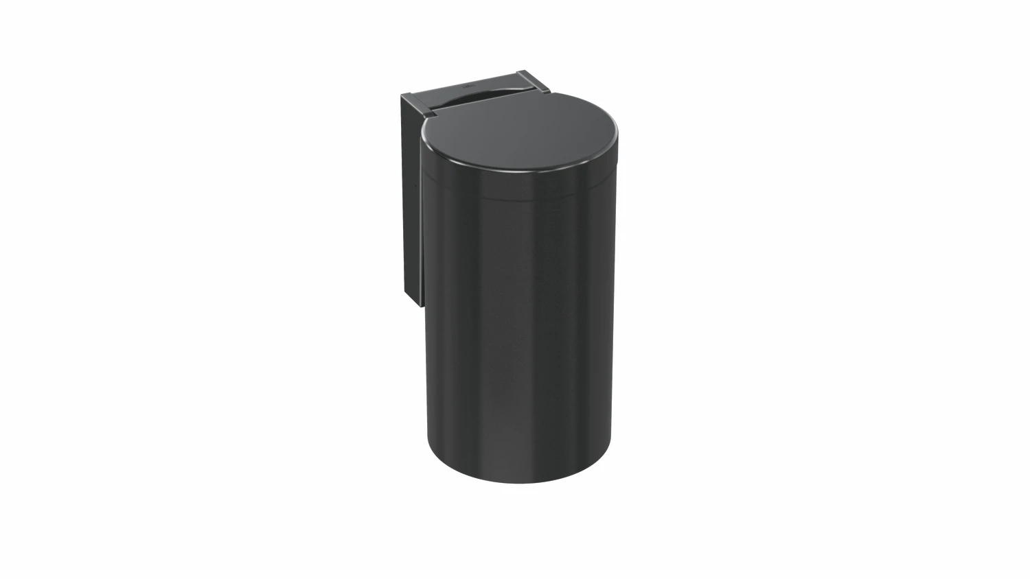 HEWI Abfalleimer „Serie 477“ 33 × 21 cm in Tiefschwarz