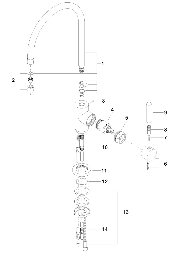 Einhebelmischer TARA Chrom 33815888