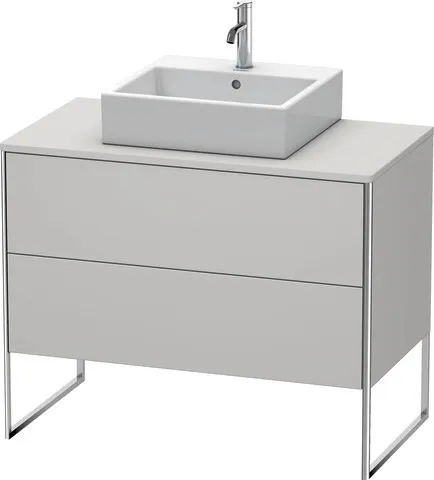Duravit Waschtischunterschrank bodenstehend „XSquare“ 100 × 77,8 × 54,8 cm Nordic Weiß Seidenmatt