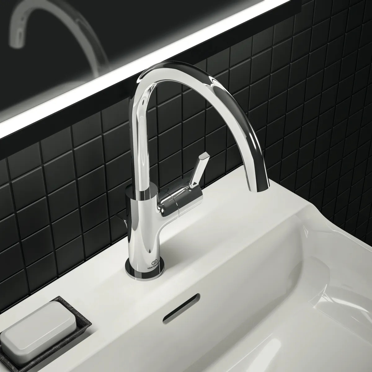 Ideal Standard Waschtischarmatur Joy, hoher Auslauf, Ablaufgarnitur, 169mm Ausladung, Chrom Ideal Standard Waschtischarmatur Joy, hoher Auslauf, Ablaufgarnitur, 169mm Ausladung, Chrom