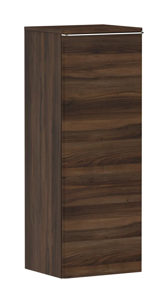 Hansgrohe Xelu Q Halbhochschrank Nussbaum Dunkel 400x350 mm, Türanschlag rechts, verchromte Griffe Hansgrohe Xelu Q Halbhochschrank Nussbaum Dunkel 400x350 mm, Türanschlag rechts, verchromte Griffe