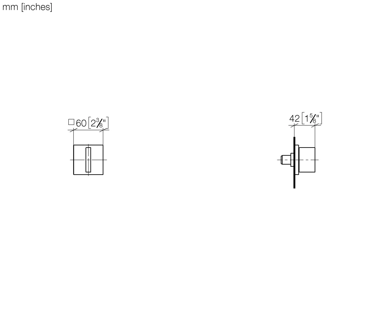Dornbracht MEM Unterputzventil, rechtsschließend ½" Chrom Dornbracht MEM Unterputzventil, rechtsschließend ½" Chrom