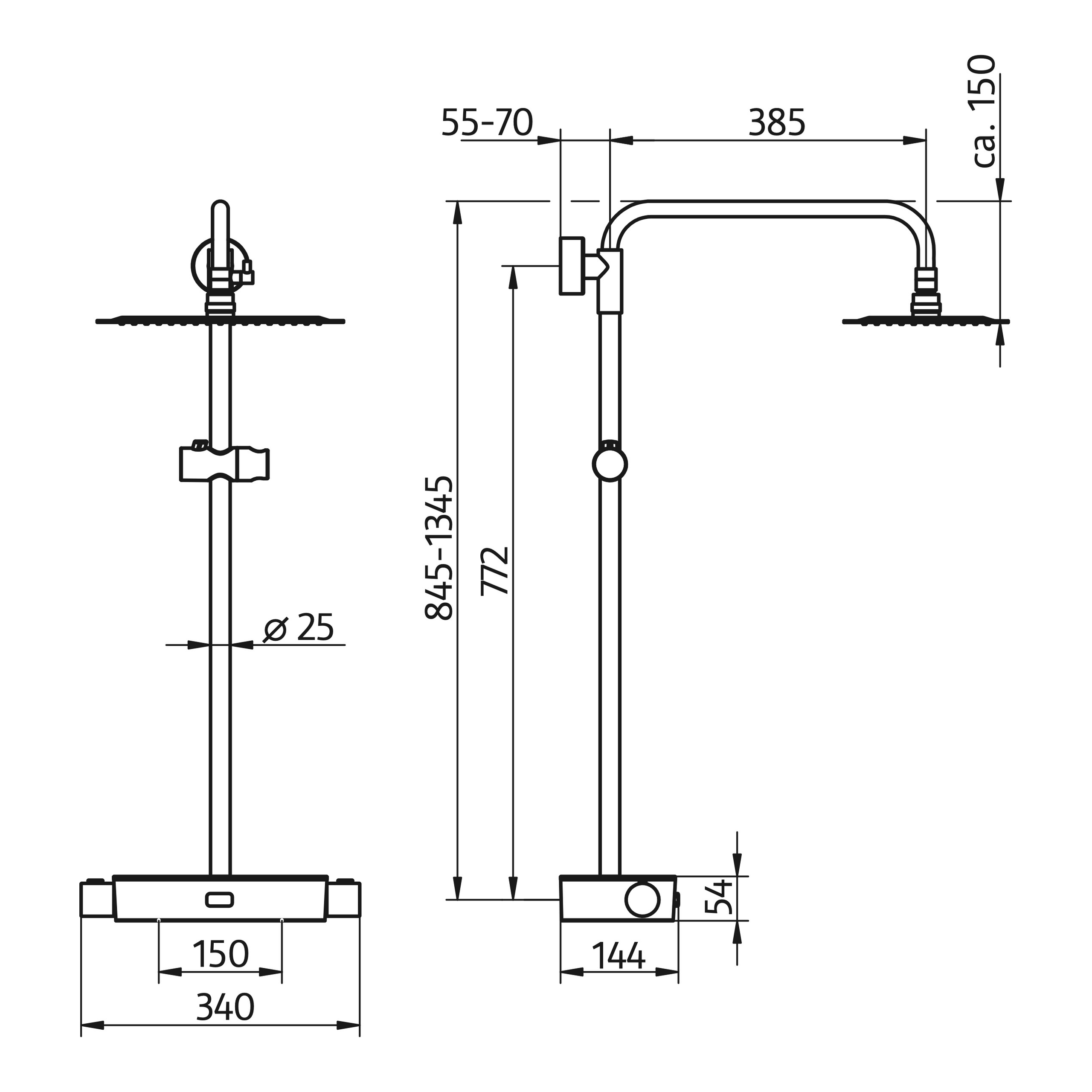 HSK Shower-Set Duschthermostat „RS AquaSwitch Softcube“ in weiß / chrom HSK Shower-Set Duschthermostat „RS AquaSwitch Softcube“ in weiß / chrom