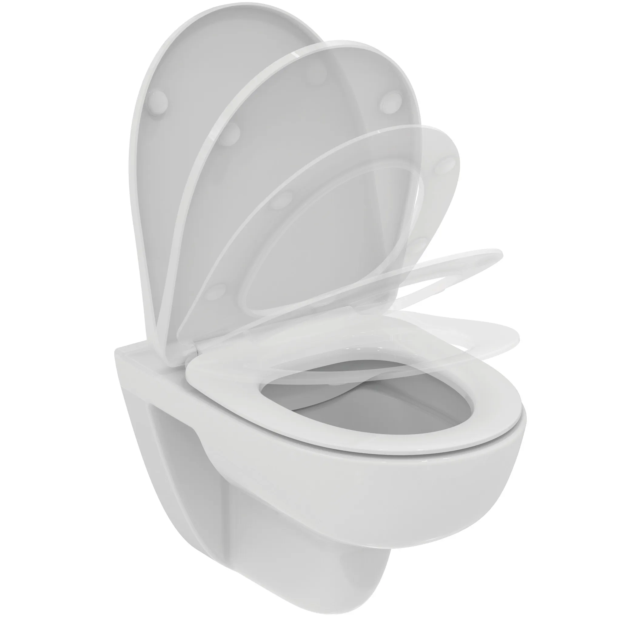 WC-Paket i.life A Randlos mit Universal WC-Sitz Softclose Weiß