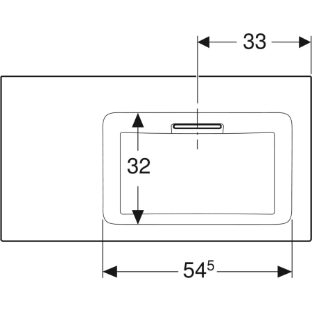 Schrankwaschtisch mit Ablagefläche „One“ mit horizontalem Ablauf 90 × 48 cm in weiß alpin mit KeraTect® Schrankwaschtisch mit Ablagefläche „One“ mit horizontalem Ablauf 90 × 48 cm in weiß alpin mit KeraTect®