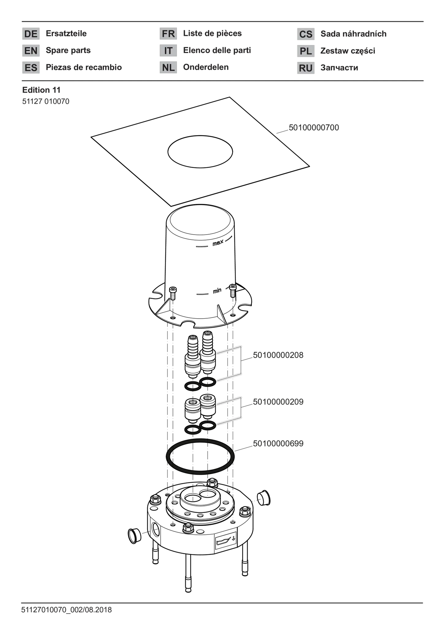 Montagebaussatz für Bodenbefestigung Edition 11 für 51127 Montagebaussatz für Bodenbefestigung Edition 11 für 51127