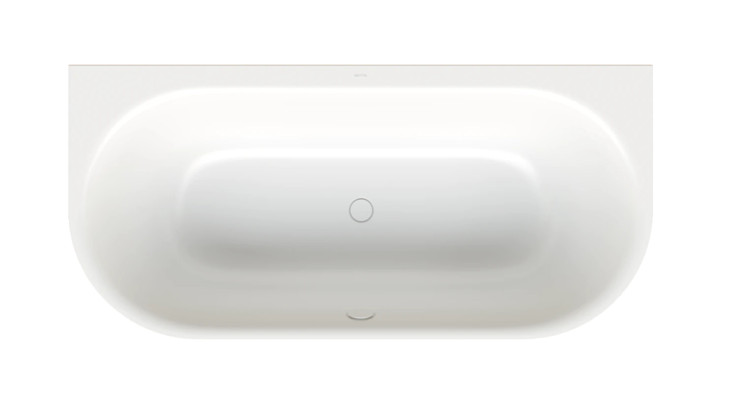 Bette BetteLux Oval I Silhouette Badewanne, 1800 x 850 mm, Edelweiß, glasierter Titan-Stahl, 2-Sitzer, Randhöhe 575 mm Bette BetteLux Oval I Silhouette Badewanne, 1800 x 850 mm, Edelweiß, glasierter Titan-Stahl, 2-Sitzer, Randhöhe 575 mm