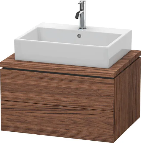 Duravit Waschtischunterschrank wandhängend „L-Cube“ 72 × 40 × 54,7 cm Nussbaum Dunkel Duravit Waschtischunterschrank wandhängend „L-Cube“ 72 × 40 × 54,7 cm Nussbaum Dunkel
