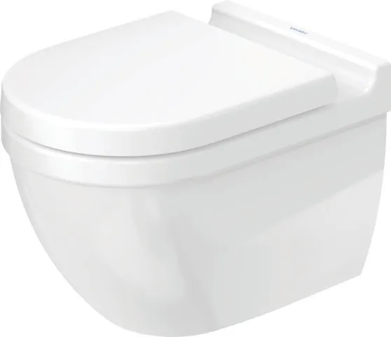 Wand-Tiefspül-WC „Starck 3“ 36,5 × 37,5 × 54 cm, Befestigung verdeckt, ohne Spülrand Wand-Tiefspül-WC „Starck 3“ 36,5 × 37,5 × 54 cm, Befestigung verdeckt, ohne Spülrand