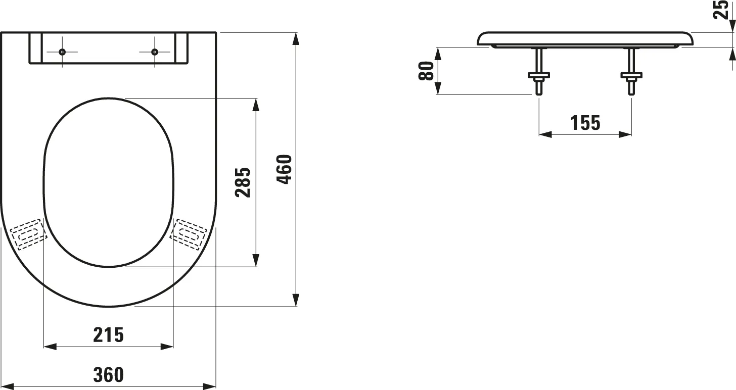 Laufen WC-Sitz „Liberty Line“ in Weiß, Quick Release Laufen WC-Sitz „Liberty Line“ in Weiß, Quick Release