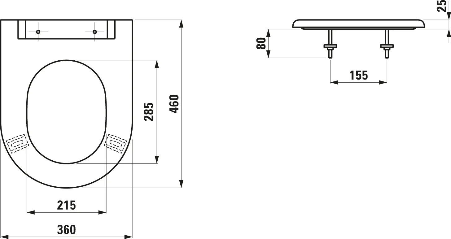 Laufen WC-Sitz Vienna (LIBERTYLINE) ohne Absenkautomatik, abnehmbar, weiß Laufen WC-Sitz Vienna (LIBERTYLINE) ohne Absenkautomatik, abnehmbar, weiß