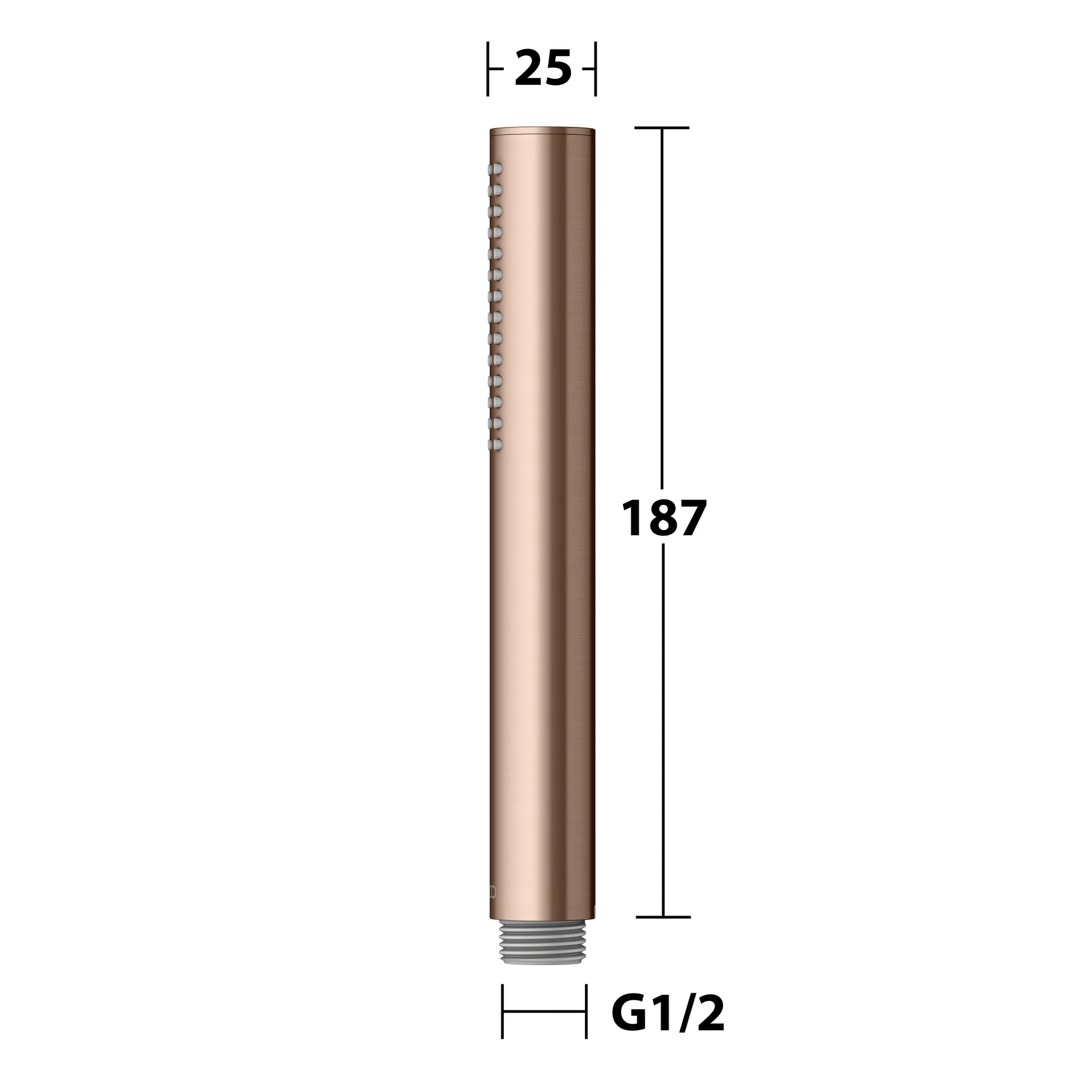 Brausen und Brausezubehör Stabhandbrause Rotgold gebürstet Brausen und Brausezubehör Stabhandbrause Rotgold gebürstet