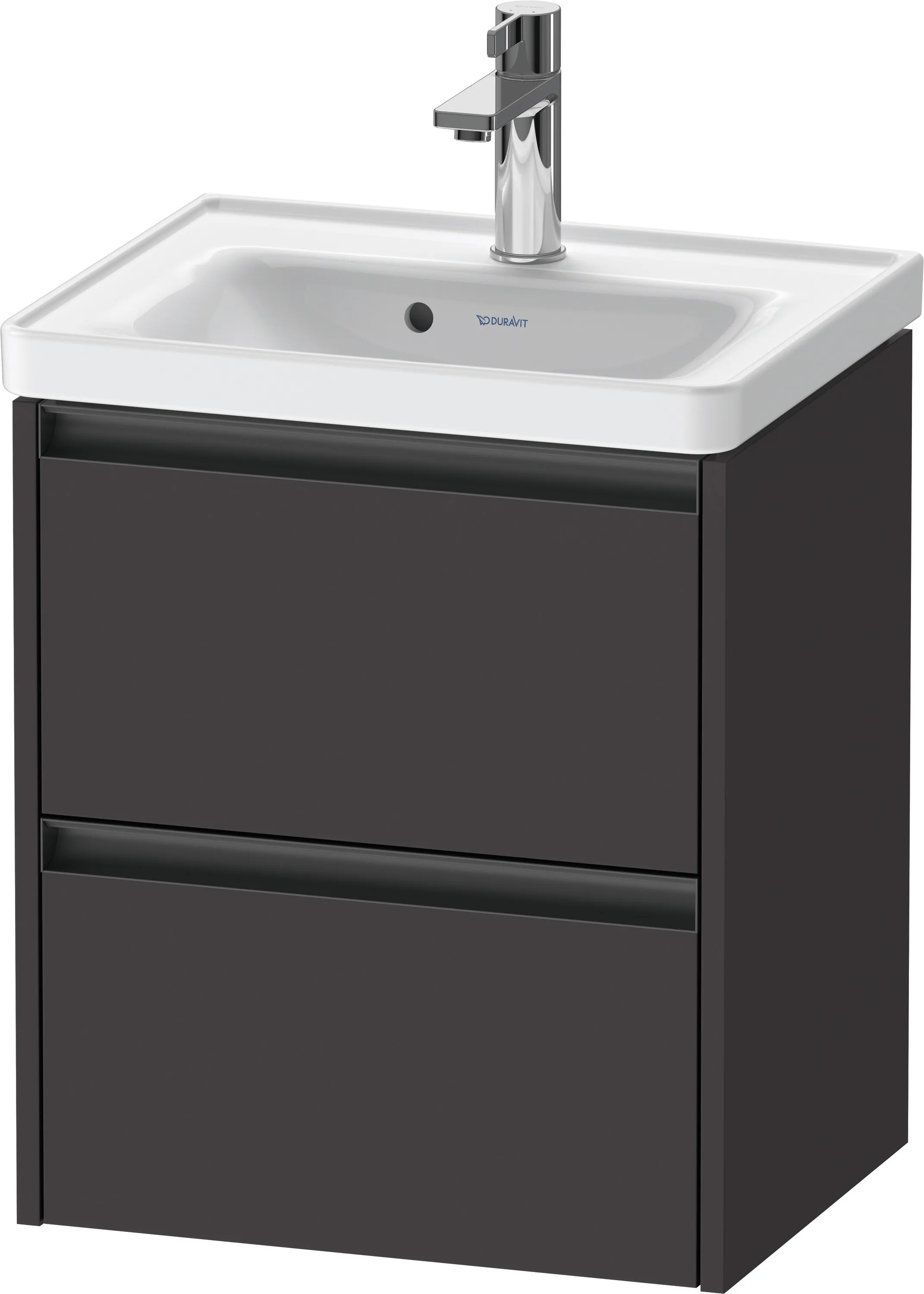 Duravit Waschtischunterschrank wandhängend „Ketho.2“ 48,4 × 54,9 × 37,5 cm Graphit Supermatt