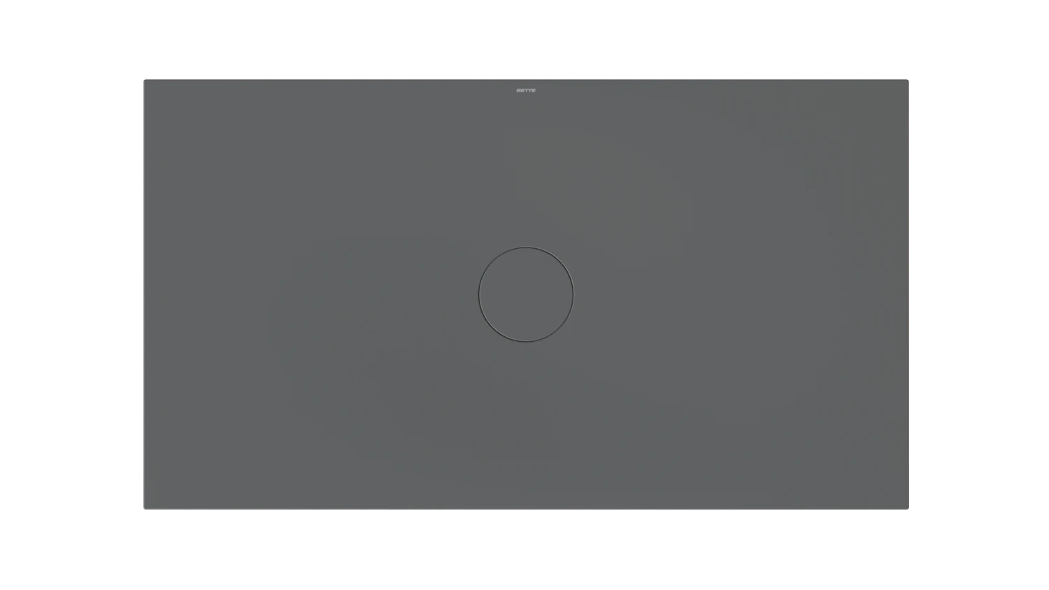 Bette rechteck Duschwanne „BetteAir“ 1600 × 900 mm mit BetteAntirutsch Pro, ohne Oberflächenveredelung, mit Minimum-Wannenträger, in Raven
