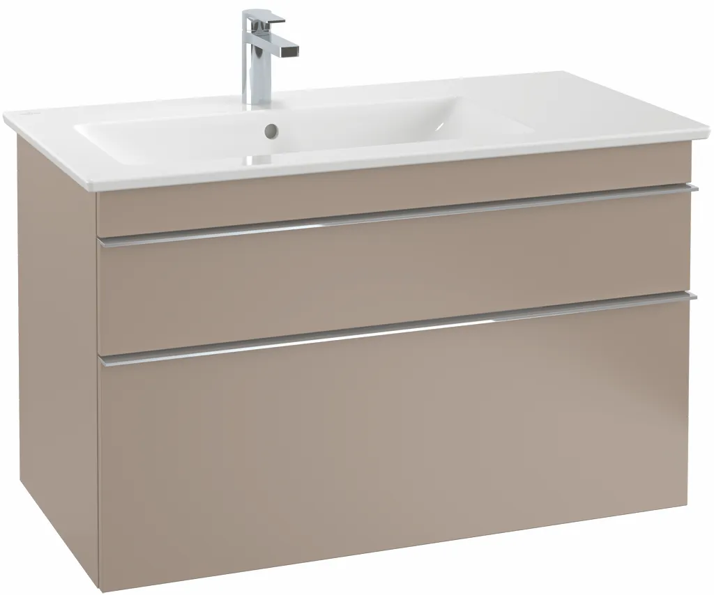 Villeroy & Boch Waschtischunterschrank „Venticello“ für Schrankwaschtisch 953 × 590 × 502 mm Cashmere Grey, für Becken links