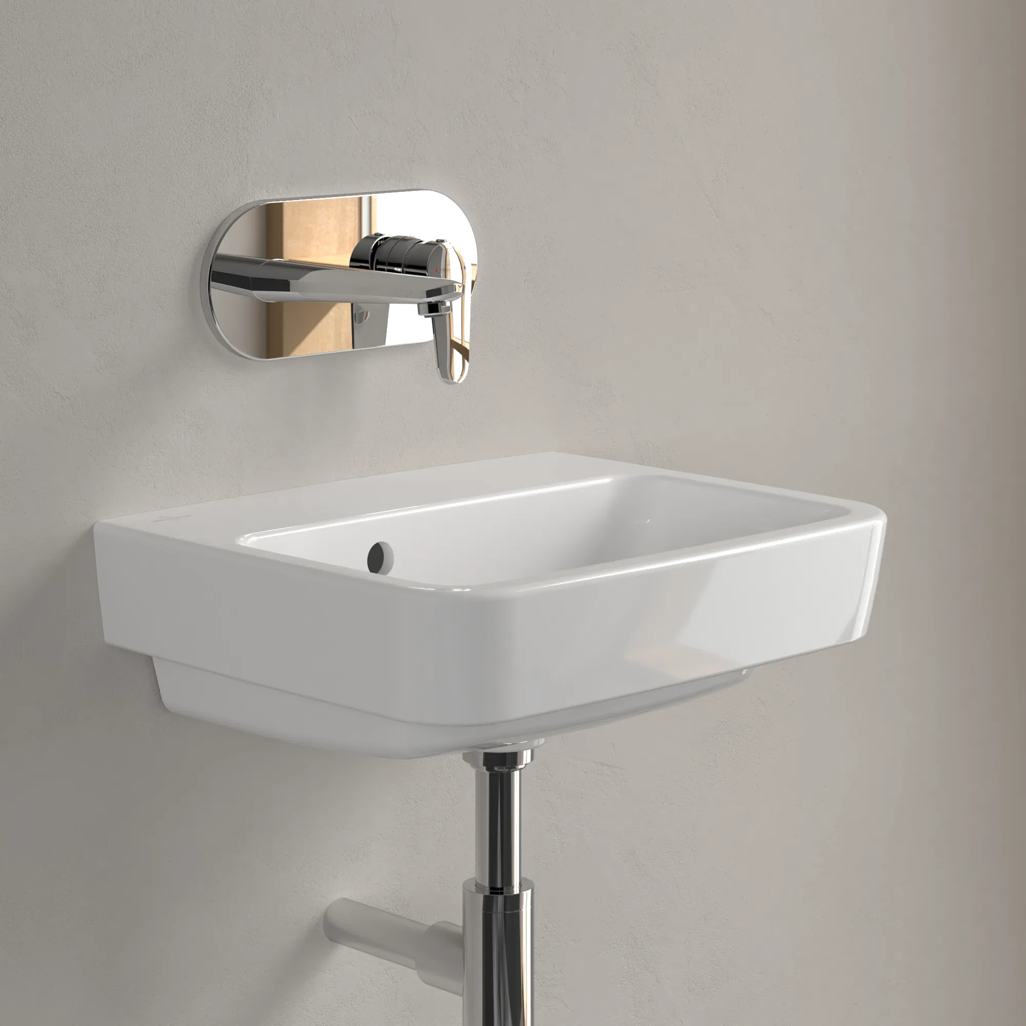 Villeroy & Boch Einbau-/Aufsatz Handwaschbecken geschliffen „O.novo“ 450 × 370 × 160 mm, für Becken mittig, ohne Hahnlochbohrung in Weiß Alpin Villeroy & Boch Einbau-/Aufsatz Handwaschbecken geschliffen „O.novo“ 450 × 370 × 160 mm, für Becken mittig, ohne Hahnlochbohrung in Weiß Alpin