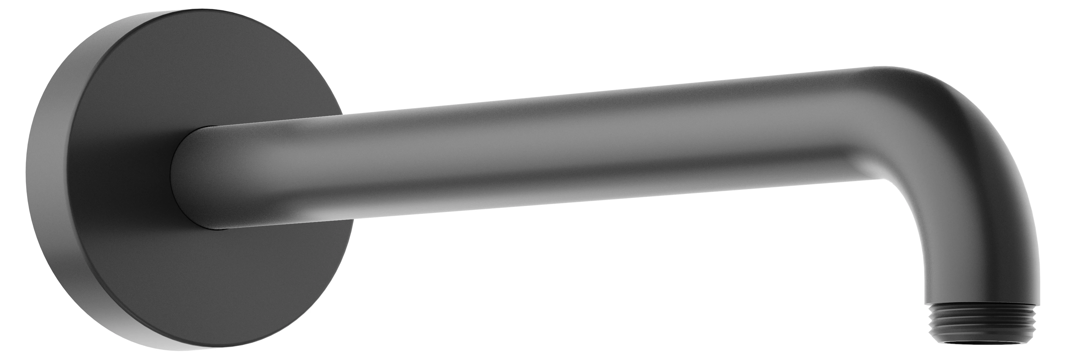 KEUCO Brausearm Wandmontage rund 300 mm Schwarzchrom gebürstet