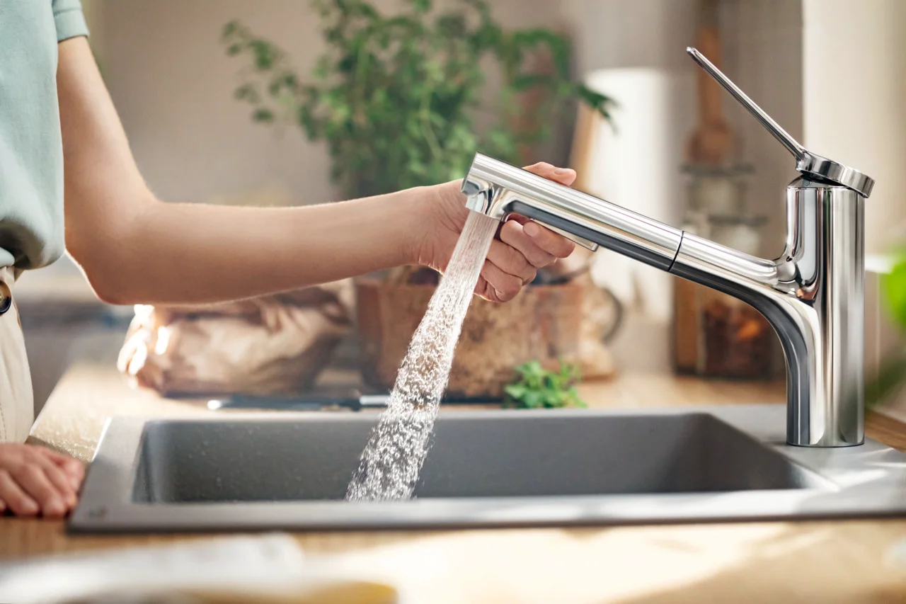 Hansgrohe Zesis M33 Einhebel-Küchenmischer 150 mit Ausziehbrause 2jet sBox lite Chrom
