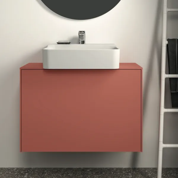 Ideal Standard Waschtischunterschrank Conca, 1 Auszug, mittigem Ausschnitt, 802x373x550mm, Sunset