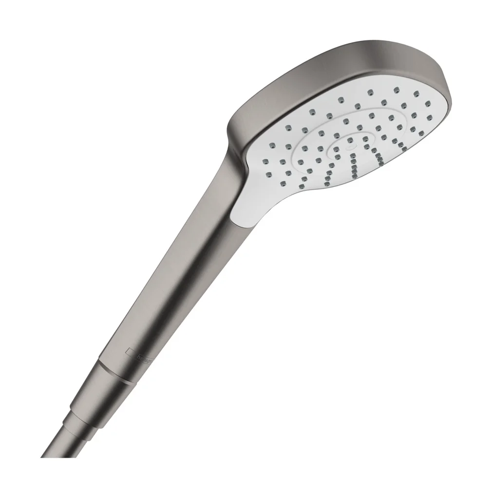 Hansgrohe Croma E Handbrause 1jet EcoSmart, Brushed Black Chrome, 110 mm Brausekopfgröße, 9 l/min Durchfluss Hansgrohe Croma E Handbrause 1jet EcoSmart, Brushed Black Chrome, 110 mm Brausekopfgröße, 9 l/min Durchfluss