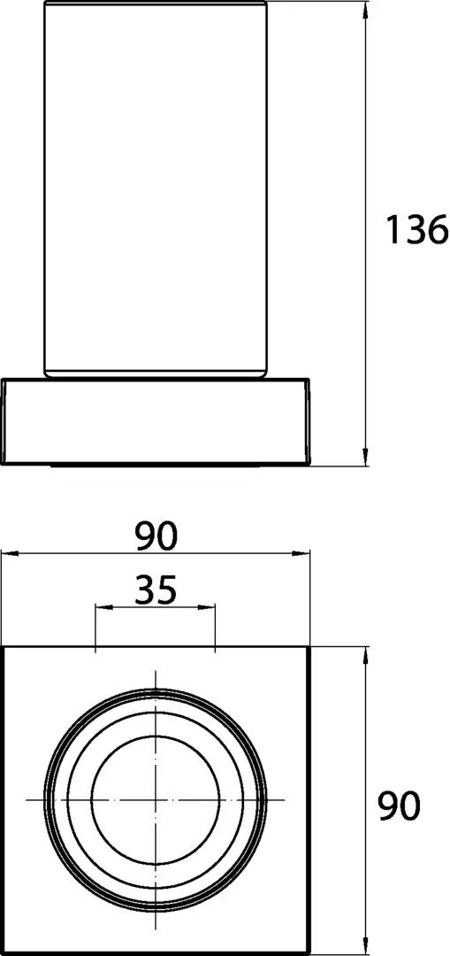 emco liaison GlashalterGlasteil klar, chrom emco liaison GlashalterGlasteil klar, chrom