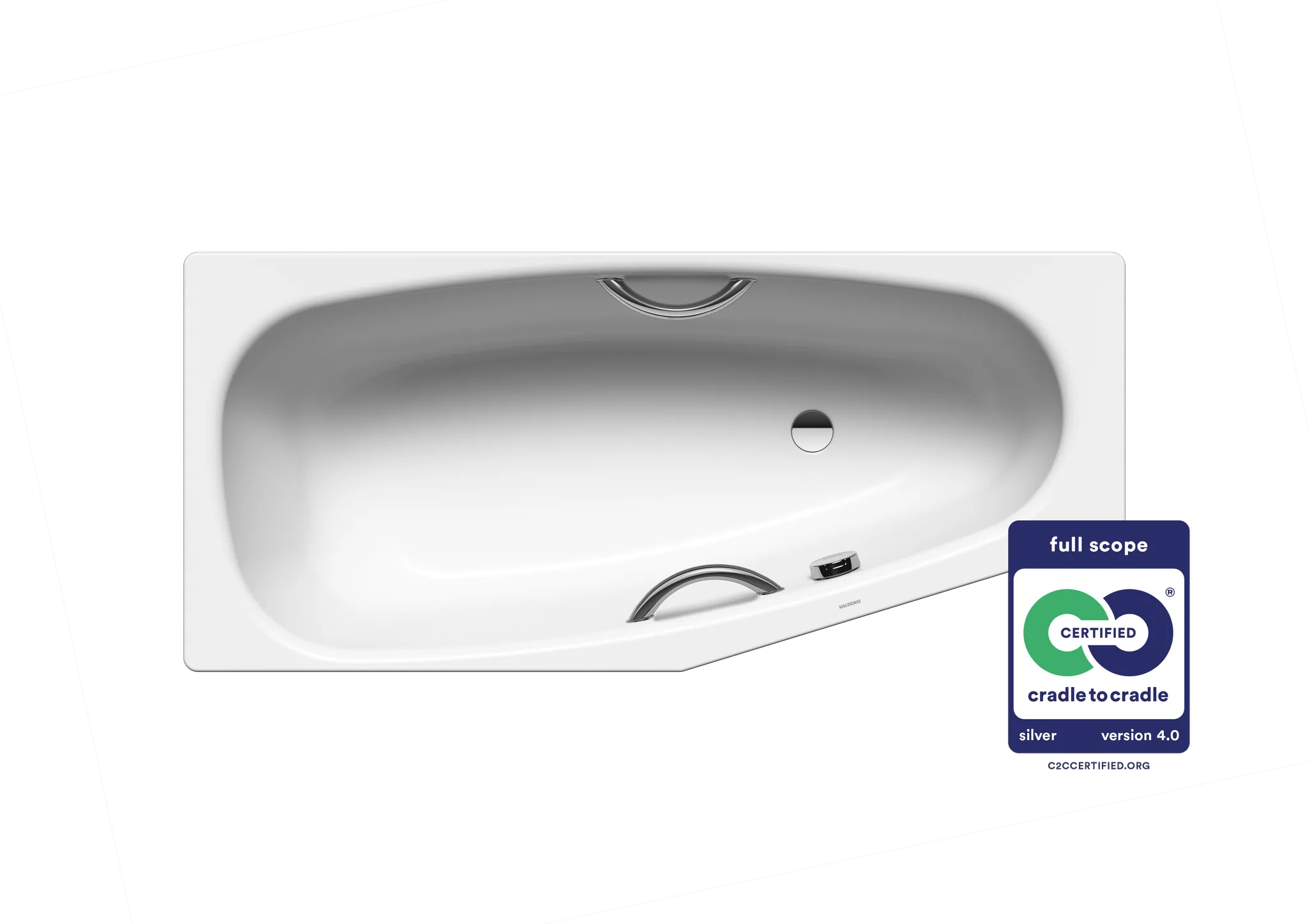 Kaldewei Badewanne „Mini“ Star trapez fünfeck 157 × 70 cm, mit Grifflochbohrungen, rechts in alpinweiß Kaldewei Badewanne „Mini“ Star trapez fünfeck 157 × 70 cm, mit Grifflochbohrungen, rechts in alpinweiß