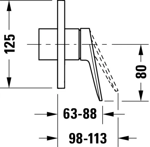 Wave 1H.mi Upu. Set Verbr.: 1 Rd. chr. 125x142x88 Wa.ans.: Grk.