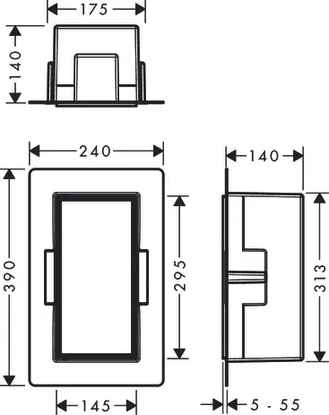 XtraStoris Rock Wandnische mit befliesb.Tür 300 x 150 x 140 mm MSW XtraStoris Rock Wandnische mit befliesb.Tür 300 x 150 x 140 mm MSW