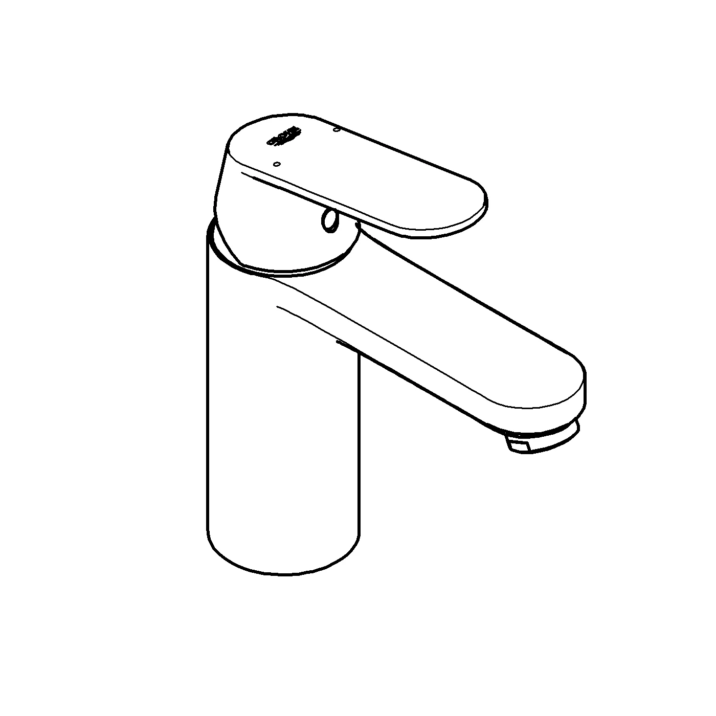 Einhand-Waschtischbatterie Eurosmart Cosmopolitan 23327, M-Size, Einlochmontage, glatter Körper, chrom Einhand-Waschtischbatterie Eurosmart Cosmopolitan 23327, M-Size, Einlochmontage, glatter Körper, chrom
