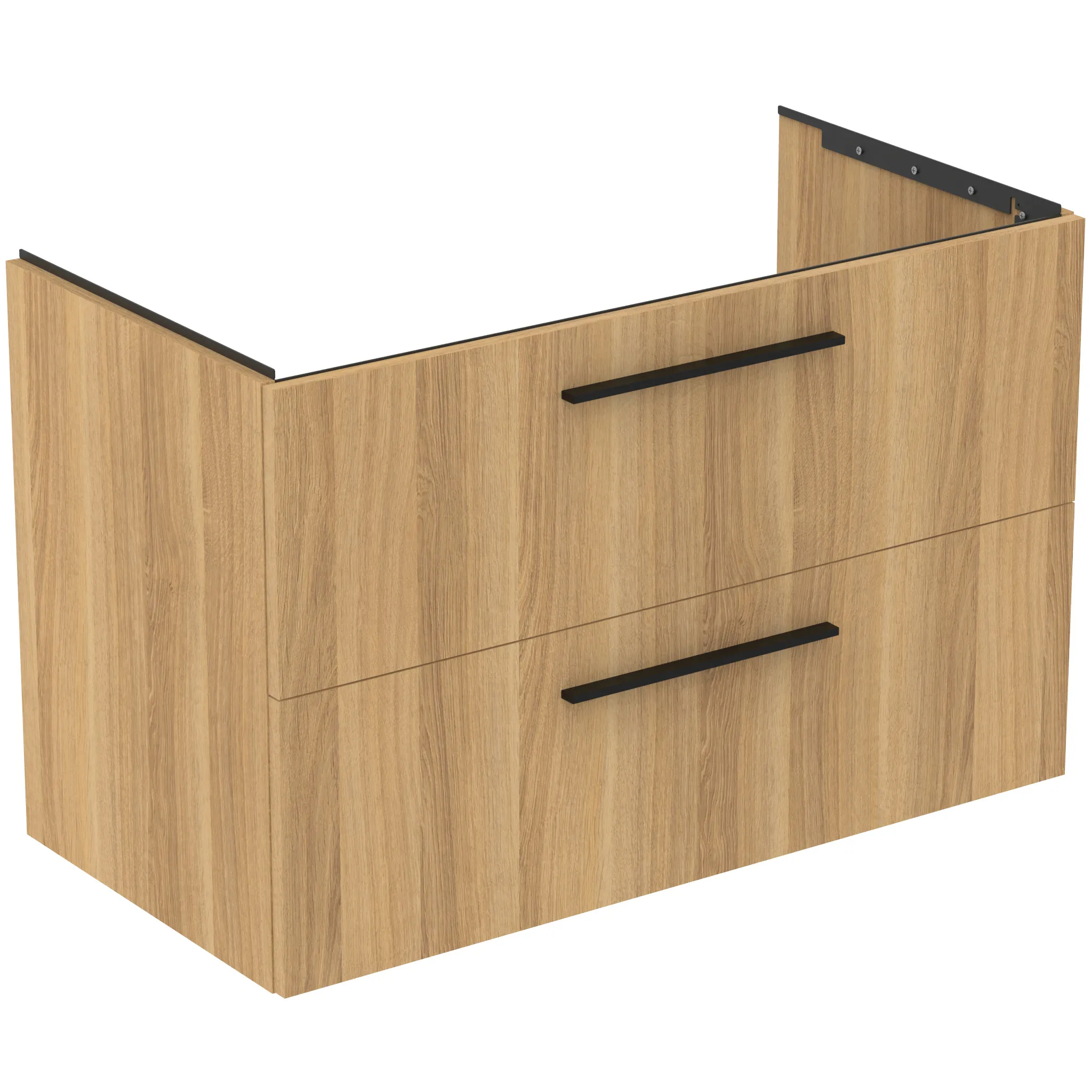 Ideal Standard i.life B 140cm Möbel-Set 2 Auszüge 2 offene Fächer Griff Chrom Coffee Oak Ideal Standard i.life B 140cm Möbel-Set 2 Auszüge 2 offene Fächer Griff Chrom Coffee Oak