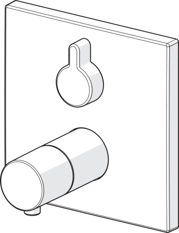 HansaVAROX Duscharmatur Wandmontage, Thermostat, Chrom HansaVAROX Duscharmatur Wandmontage, Thermostat, Chrom