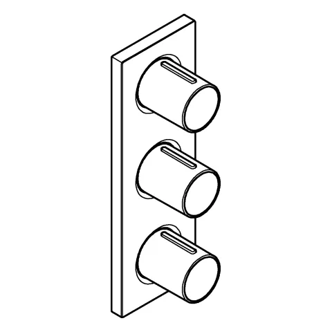 Grohe Grohtherm F 3-fach Unterputzventil, chrom Grohe Grohtherm F 3-fach Unterputzventil, chrom