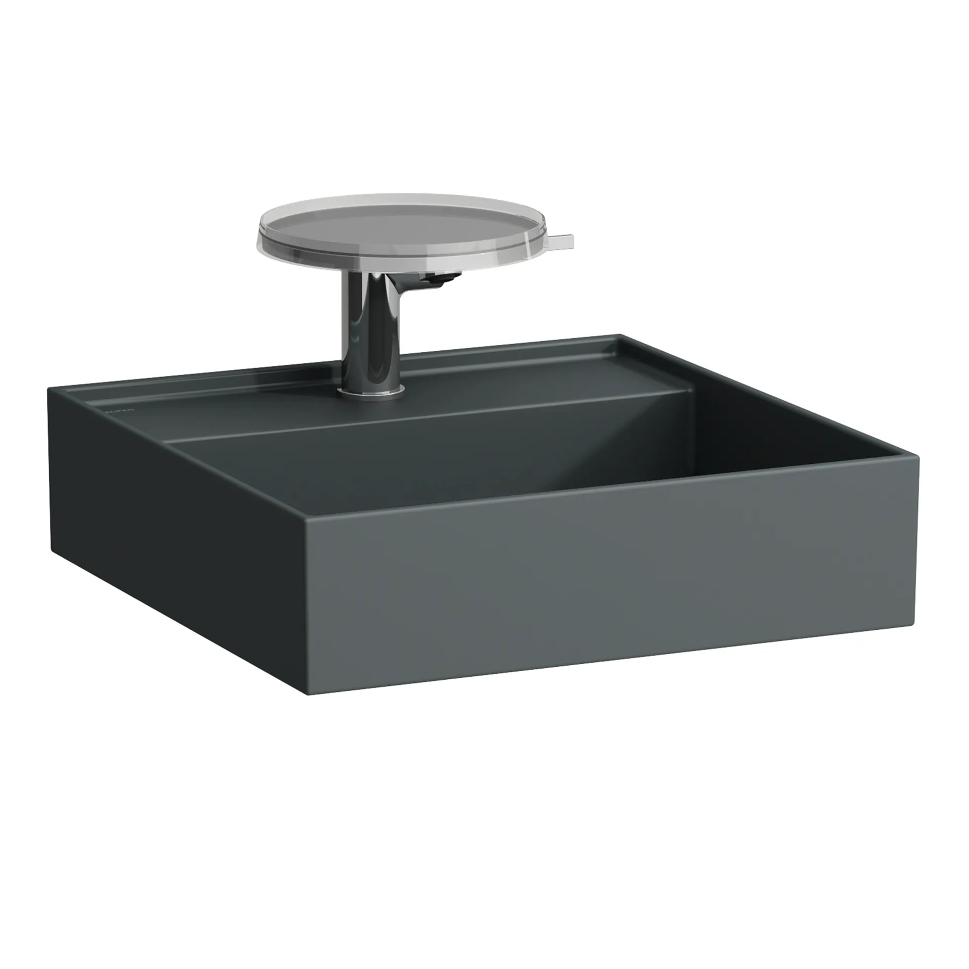 Laufen Aufsatzhandwaschbecken Kartell by Laufen, Graphit matt, 460x460x150 mm, 1-Hahnloch, wandhängend Laufen Aufsatzhandwaschbecken Kartell by Laufen, Graphit matt, 460x460x150 mm, 1-Hahnloch, wandhängend