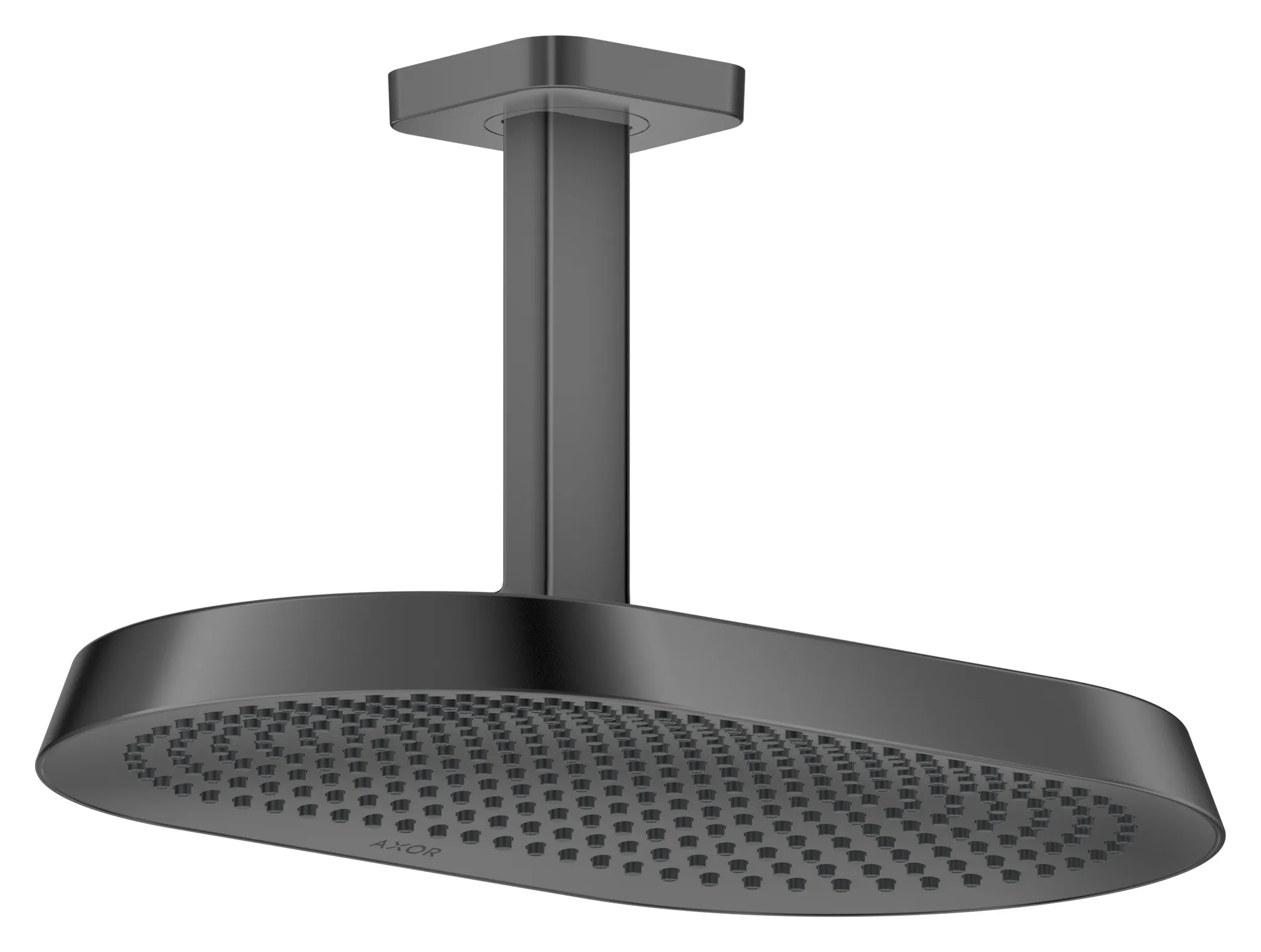 Hansgrohe AXOR ShowerSphere Kopfbrause 370⁄220 2jet EcoSmart mit Deckenanschluss, Polished Black Chrome Hansgrohe AXOR ShowerSphere Kopfbrause 370⁄220 2jet EcoSmart mit Deckenanschluss, Polished Black Chrome