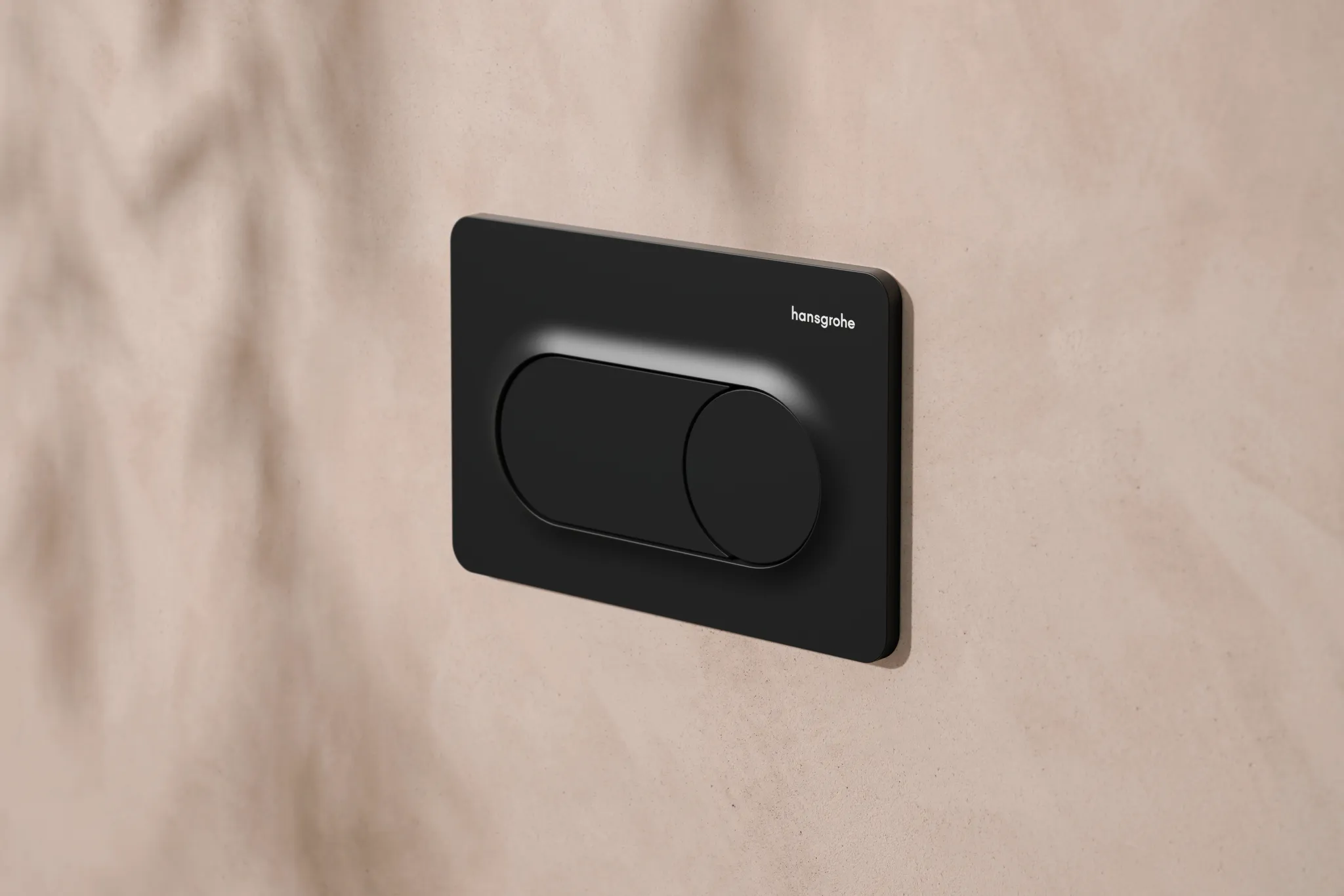 Hansgrohe iFrame Original S Betätigungsplatte für 2-Mengen-Spülung, Mattschwarz Hansgrohe iFrame Original S Betätigungsplatte für 2-Mengen-Spülung, Mattschwarz