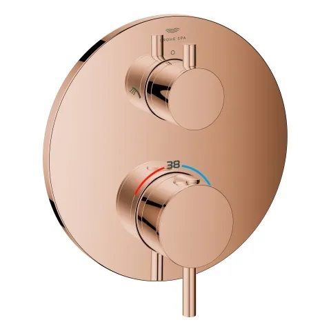 Thermostat-Brausebatterie Atrio 24358, mit integrierter 2-Wege-Umstellung, Fertigmontageset für Rapido SmartBox, chrom Thermostat-Brausebatterie Atrio 24358, mit integrierter 2-Wege-Umstellung, Fertigmontageset für Rapido SmartBox, chrom