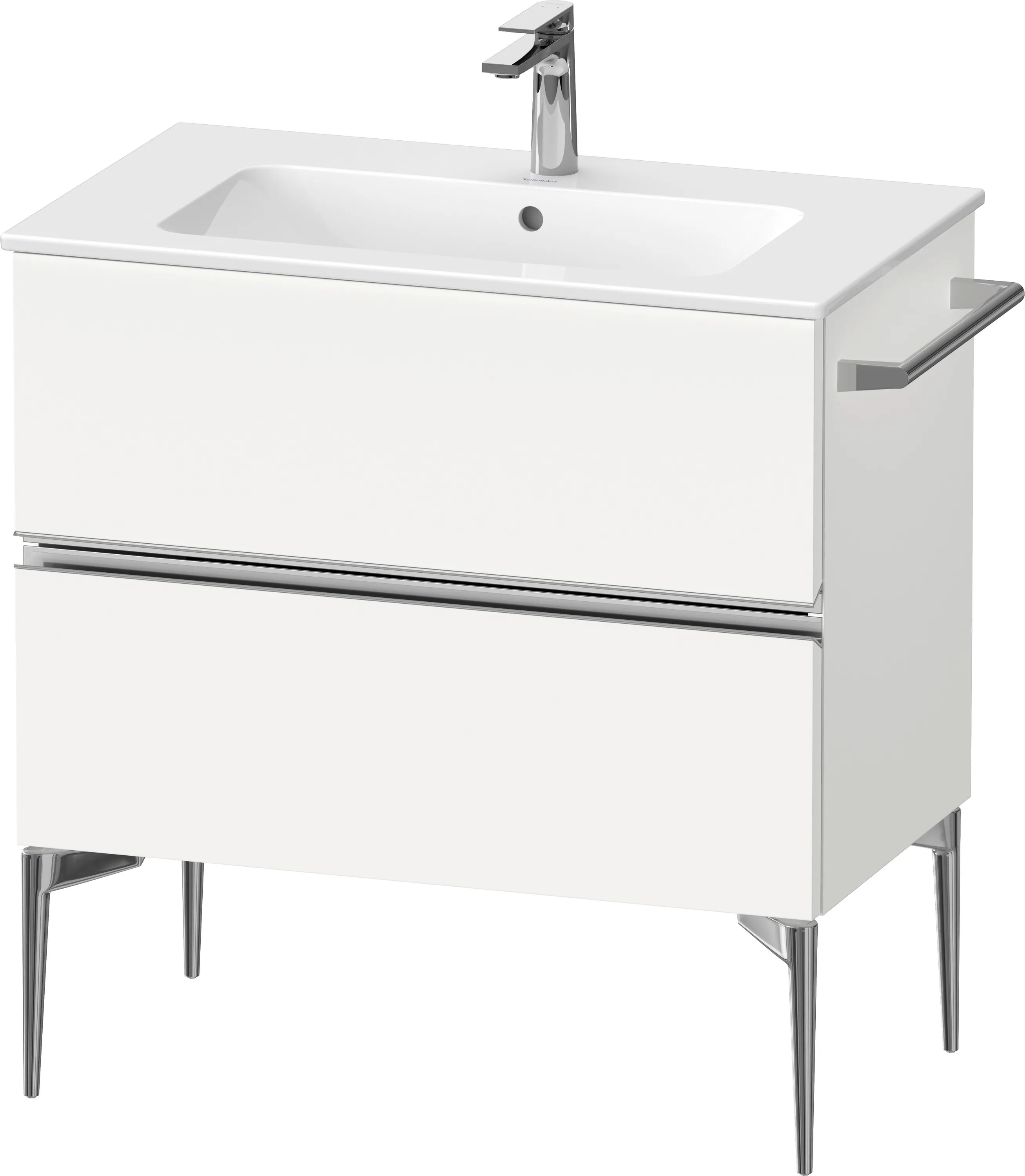 Duravit Waschtischunterschrank „Sivida“ 81 × 59,1 × 47,7 cm in Weiß Matt