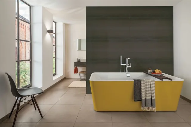 Villeroy & Boch Squaro Edge 12 Badewanne, 1800x800mm, Freistehend, Quaryl, Stone White