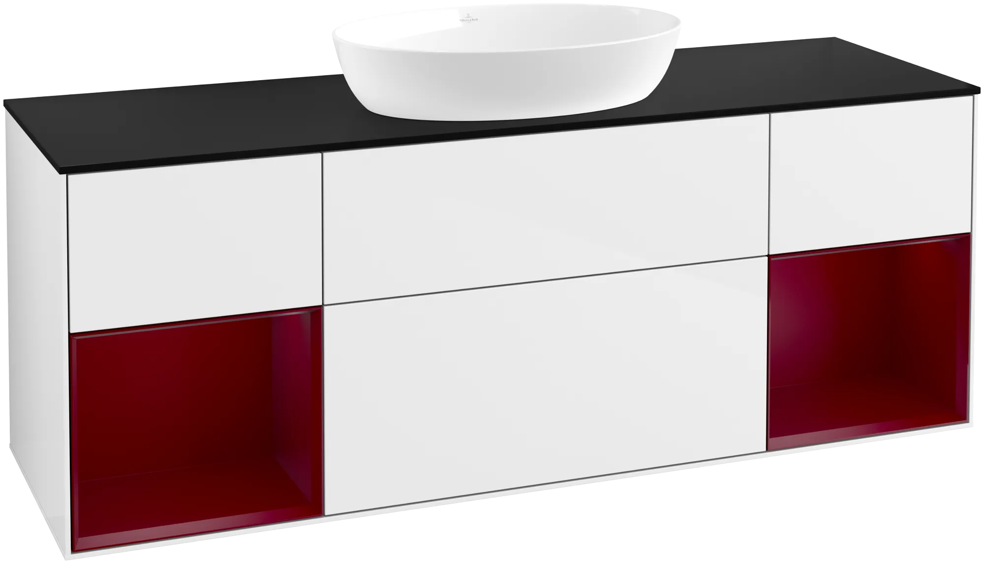 Villeroy & Boch Waschbeckenunterschrank Finion FD0, Eckig, mit Beleuchtung