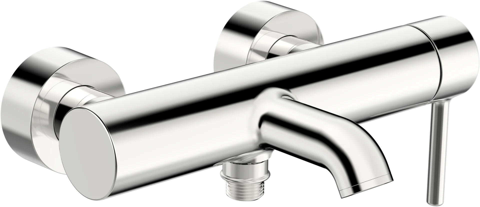 HansaVANTIS Style EHM Wannenfüll- und Brausebatterie Chrom 168 mm