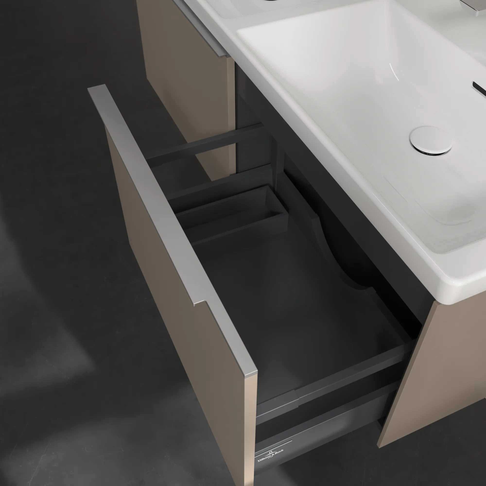 Villeroy & Boch Subway 3.0 Waschbeckenunterschrank C56700, 1272 x 429 x 478 mm, Taupe