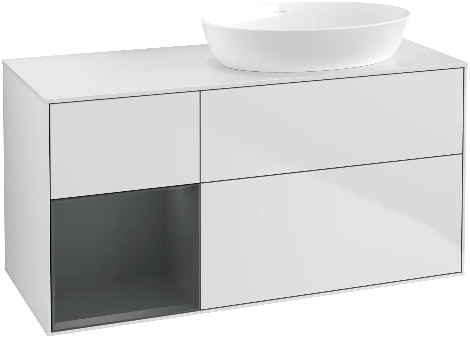 Villeroy & Boch Finion Waschbeckenunterschrank FA4, 1200x603x501mm, weiß/matt/blaumatt