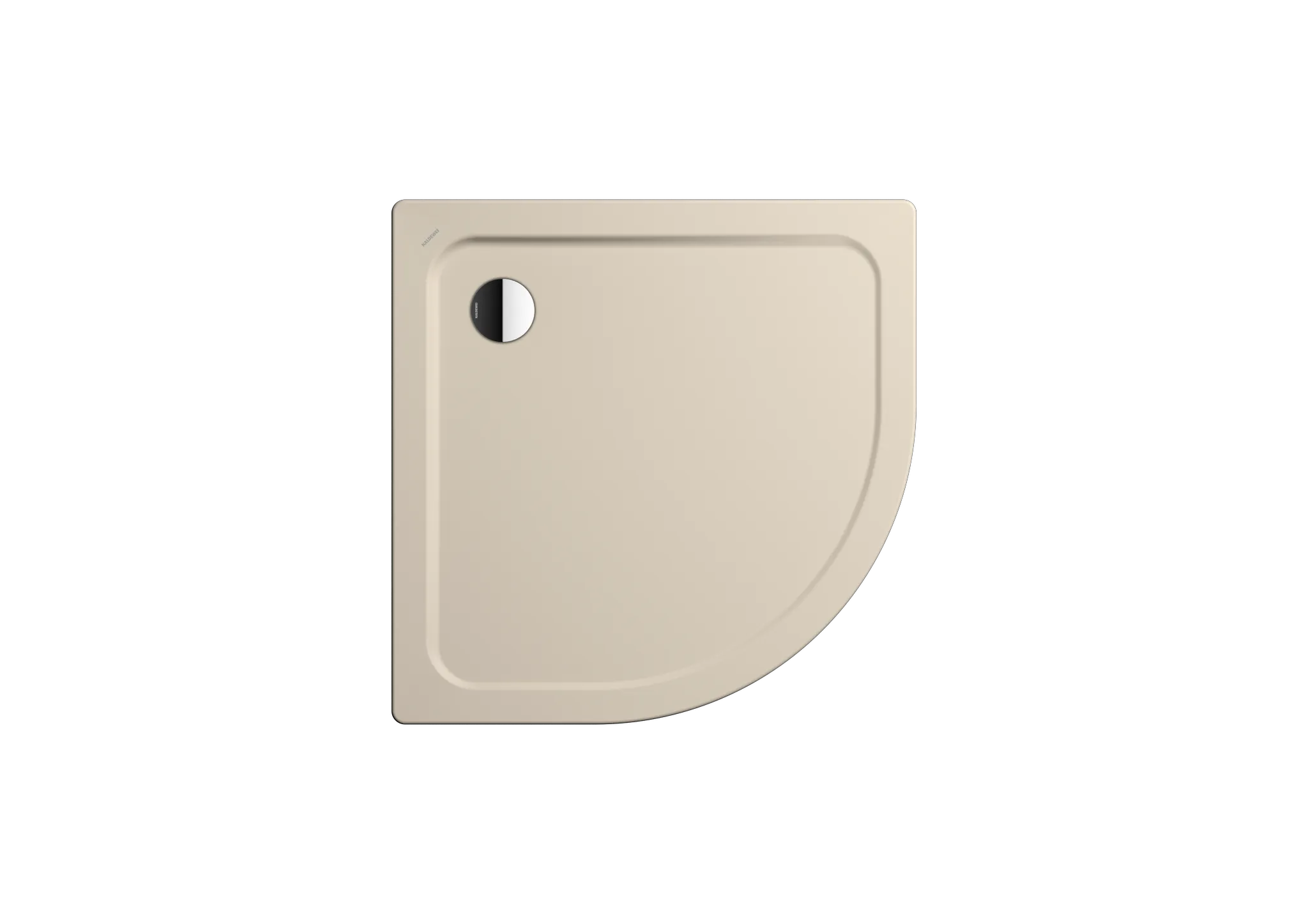 Kaldewei viertelkreis Duschwanne „Arrondo“ 100 × 100 cm in warm beige 20