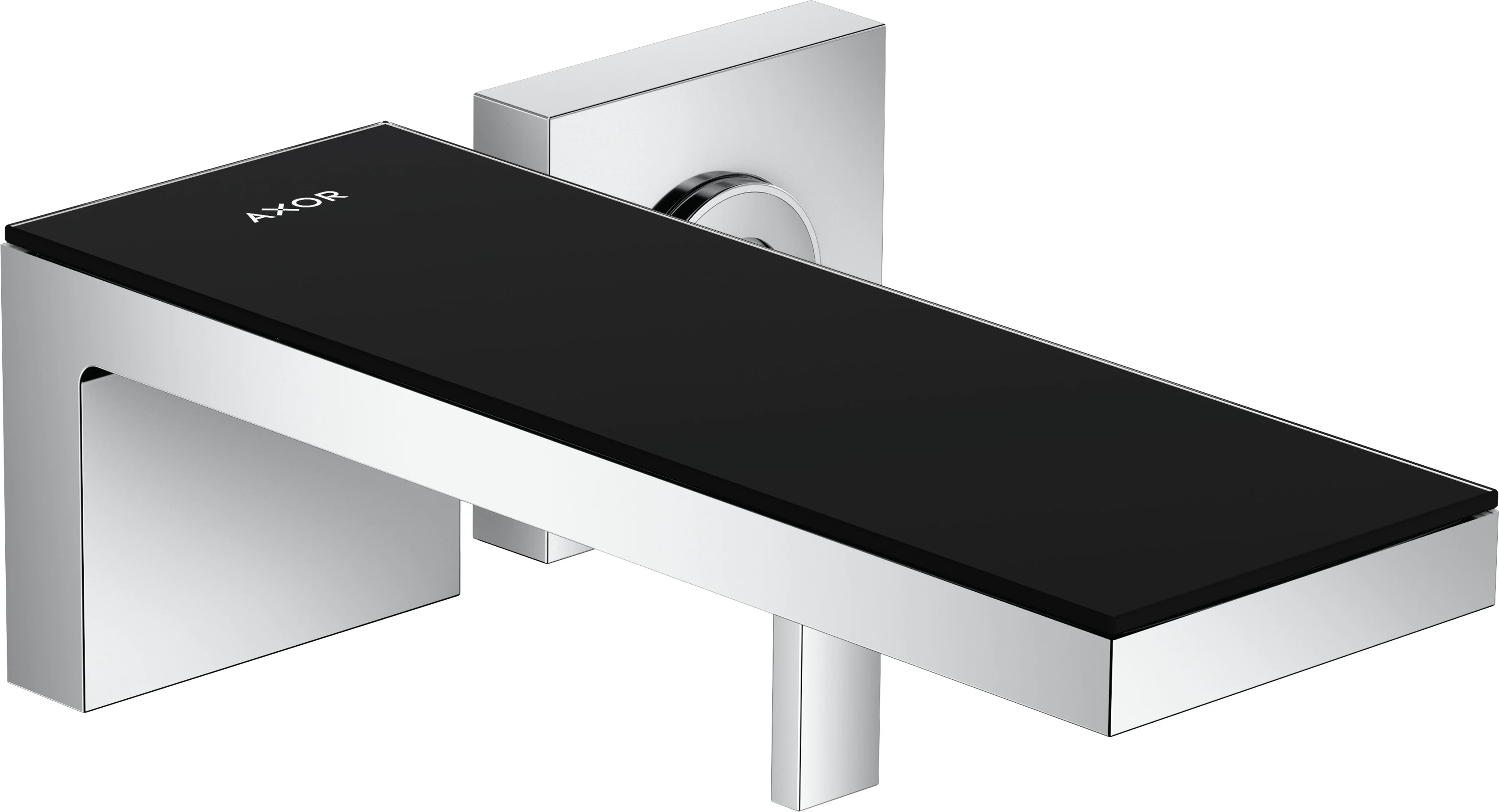 Hansgrohe AXOR MyEdition Einhebel-Waschtischmischer Unterputz, schwarz/chrom, Ausladung 221 mm, Auslaufhöhe 82 mm