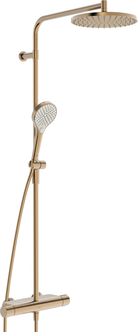 Zweihand-Duscharmatur „Viva“ in Brushed bronze Zweihand-Duscharmatur „Viva“ in Brushed bronze