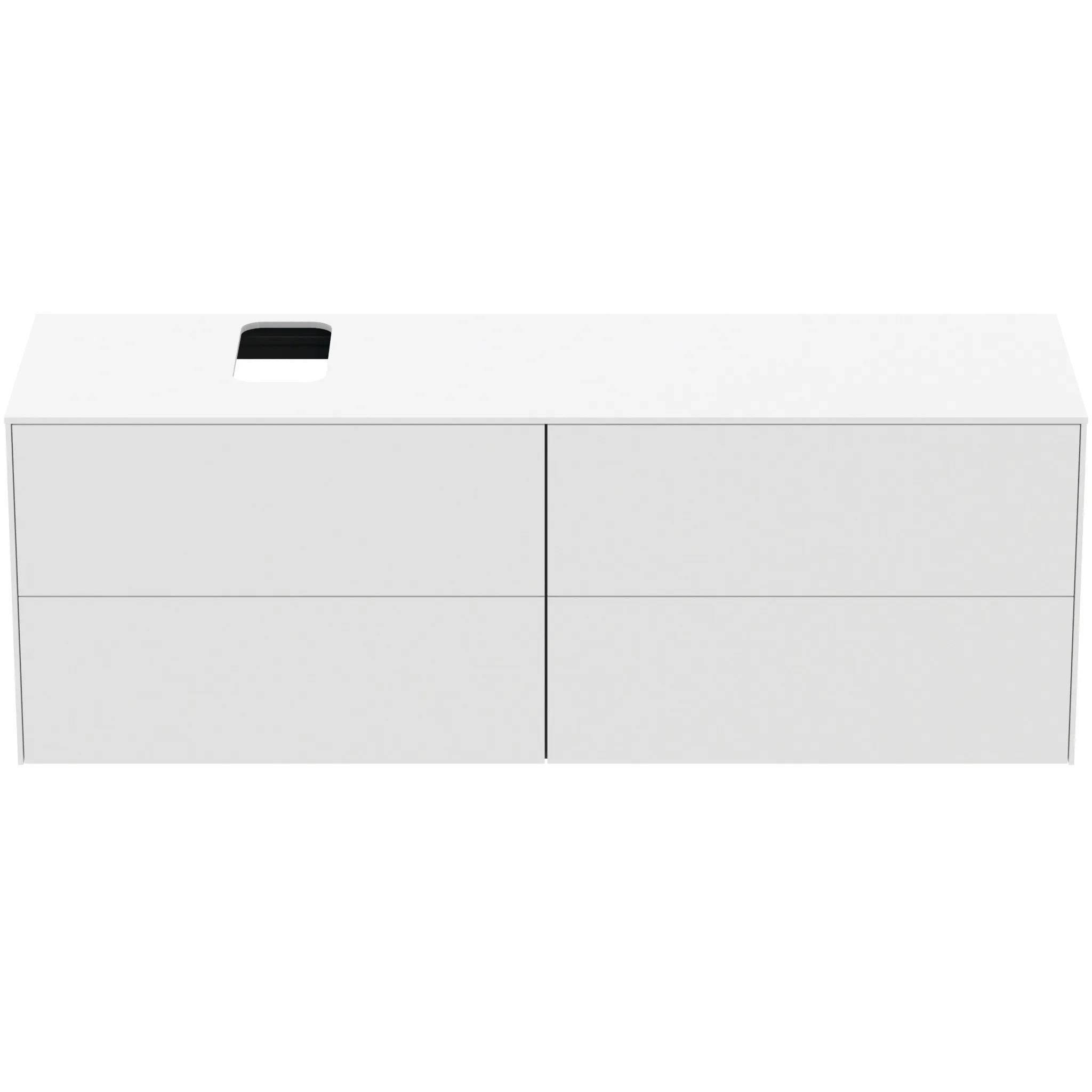 Ideal Standard Waschtischunterschrank „Conca“ 158,7 × 55 × 50,5 cm Weiß matt lackiert