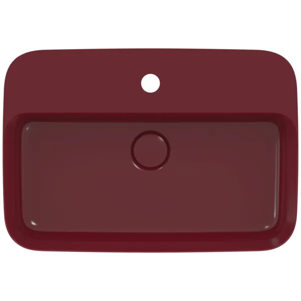 Waschbecken „Ipalyss“ 55 × 38 × 14,5 cm, Hahnlochposition mittig in Granatapfel
